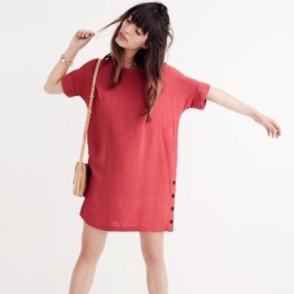NWT Madewell Journal Side Button Dress